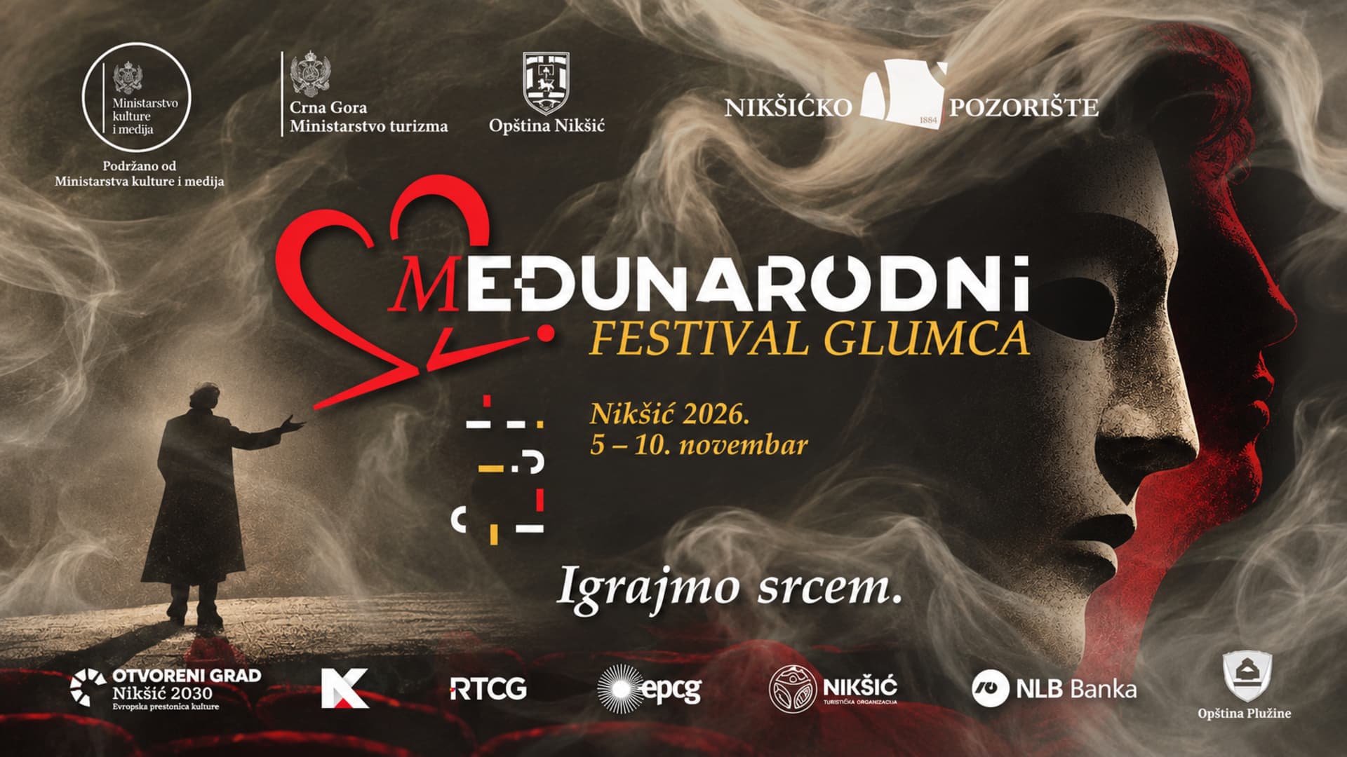 Nikšić u znaku pozorišne umjetnosti: 22. Međunarodni festival glumca od 5. do 10. novembra